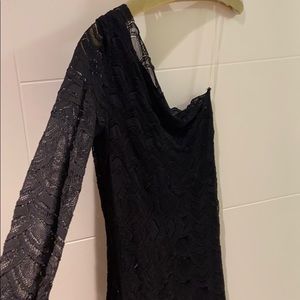 NIGHTCAP one-shoulder gorgeous lace dress.